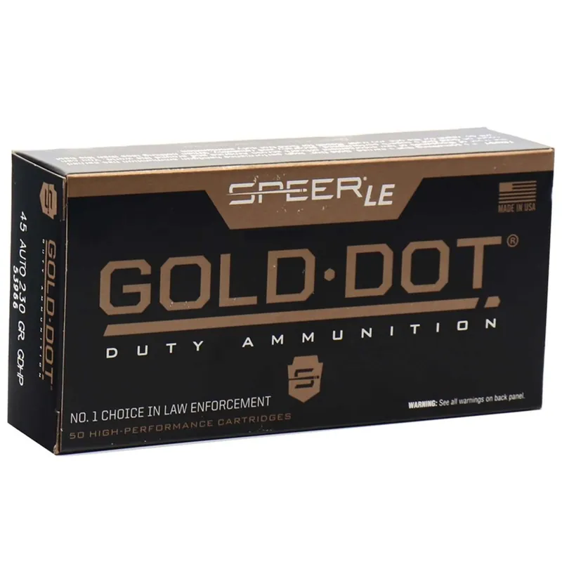 Speer Gold Dot HP .45ACP 230gr