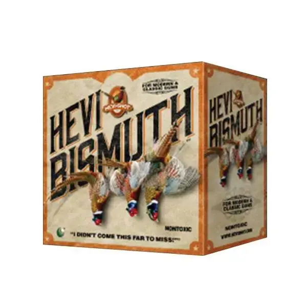 Hevishot 14715 Hevi-Bismuth Upland 12 Gauge 2.75 1 1/4 oz 5 Shot 25 Round Box