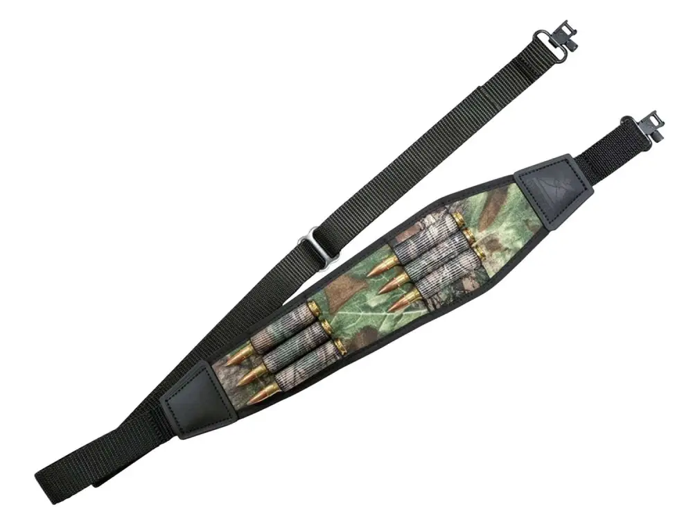 Grovtec US Inc GTSL115 Rifle Ammo Sling with Locking Swivels Padded Realtree Xtra
