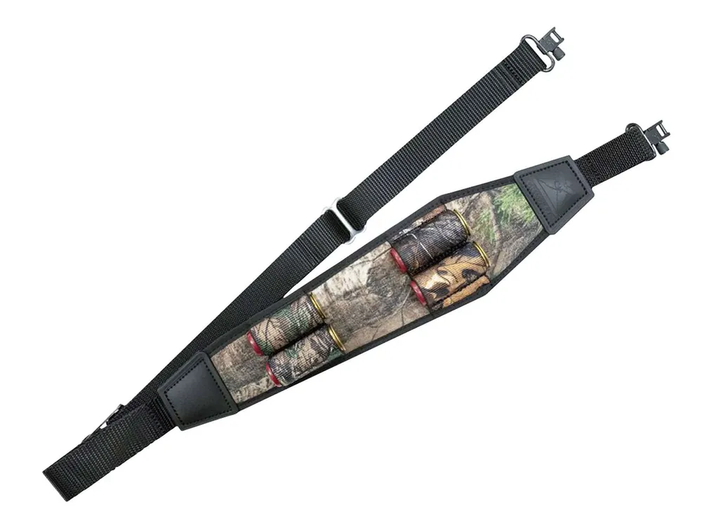 Grovtec US Inc GTSL116 Shotgun Ammo Sling with Locking Swivels Padded Realtree Xtra