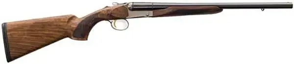 Charles Daly Chiappa 930114 512T Coach Side by Side 12 Gauge 20" 2 3" Matte Blued, Fixed Checkered Stock Oil Walnut Right Hand