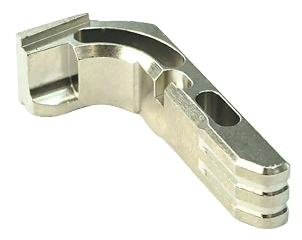 Cross Armory CRGMCSV Magazine Catch Extended Glock Gen1-3 Silver Anodized 7075-T6 Aluminum Handgun
