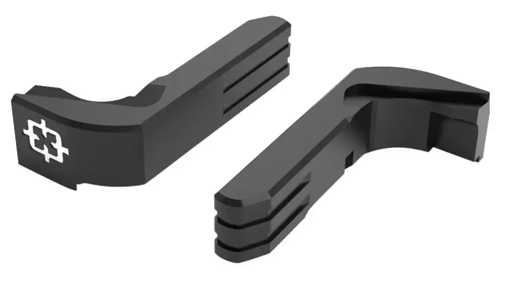 Cross Armory CRGMCBK Magazine Catch Extended P80 & Glock Gen1-3 Aluminum Black Anodized