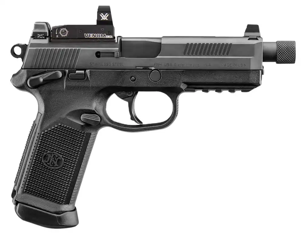 FN 66100658 FNX Vortex Venom Combo 45 ACP 5.30" 10+1 Black Stainless Steel Slide