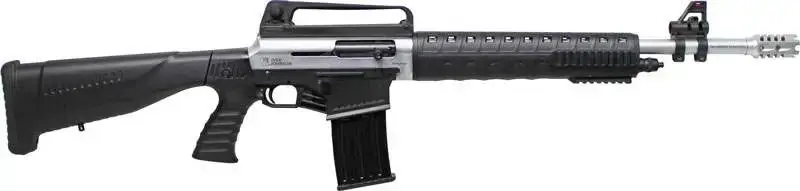 Iver Johnson Arms STRYKER Stryker AR15 Style Semi-Auto Satin Nickel 12 Gauge 20" 3" 5+1 Removable Fixed Stock