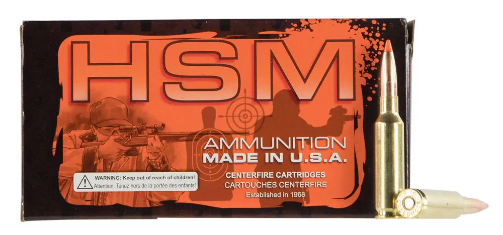 HSM 22332N Match 223 Rem 90 gr Sierra MatchKing Boat-Tail Hollow Point (BTHP) 50 Round Box