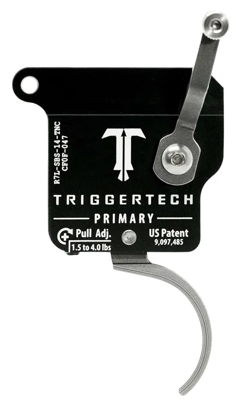 TriggerTech R7LSBS14TNC Primary Without Bolt Release Remington 700 Stainless Single-Stage Traditional Curved 1.50-4.00 lbs Left