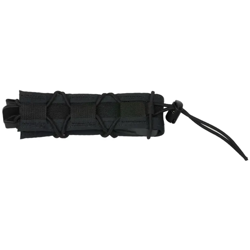 High Speed Gear 11EX00BK TACO MOLLE Extended Pistol Single Magazine Pouch Black Nylon w/Polymer Divider