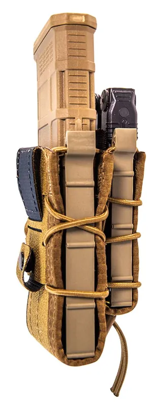 High Speed Gear 13D10CB TACO Double Decker Belt Mount Adaptable 2.25" Belt Coyote Brown Nylon w/Polymer Divider