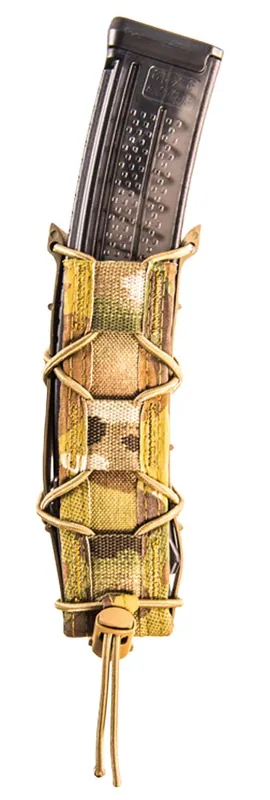 High Speed Gear 13EX10MC TACO Extended Pistol Belt Mount Single Magazine Pouch MultiCam Nylon w/Polymer Divider