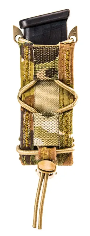 High Speed Gear 13PT10MC TACO Pistol Adaptable Belt Mount Single Magazine Pouch MultiCam Nylon w/Polymer Divider