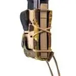 High Speed Gear 13PT12MC TACO Double Pistol Belt Mount Magazine Pouch MultiCam Nylon w/Polymer Divider