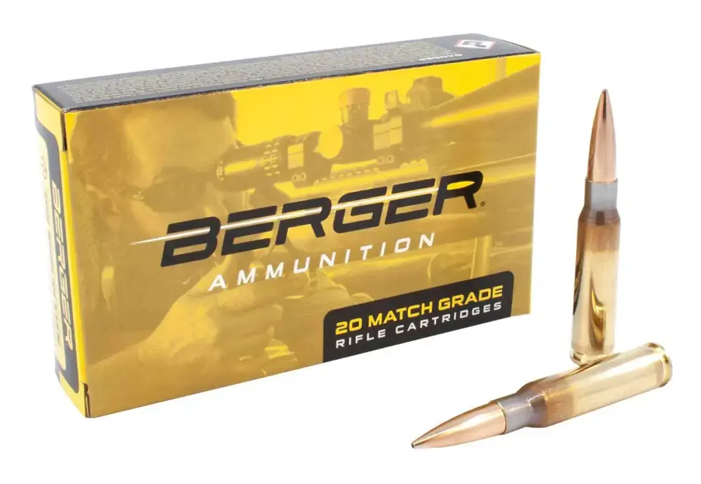 Berger Bullets 60030 Target 308 Win 155.5 gr Fullbore Target 20 Round Box