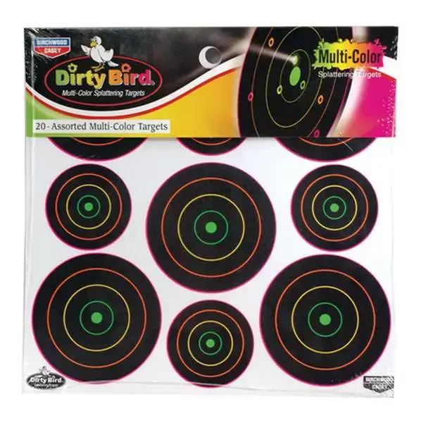 Birchwood Casey 35828 Dirty Bird Circle Hanging Tagboard Target 20 Per Pack