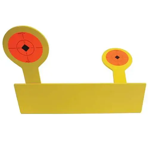Birchwood Casey 47522 World of Targets Bushwacker Yellow Paddle w/Orange Target AR400 Steel