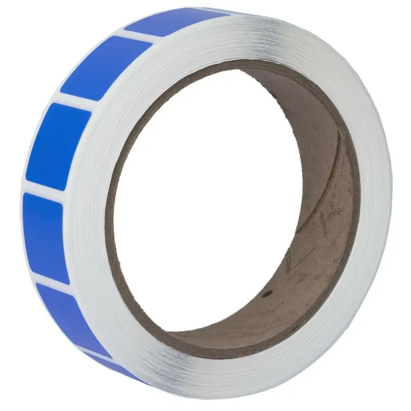 ACTION TARGET INC PAST/LBL Square Target Pasters 7/8" 1000 Per Box Light Blue