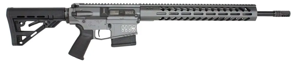 HM Defense HM10-MB-308 Avenger M308 308 Win,7.62x51mm NATO 18" 10+1 Midnight Tunsgten Cerakote Black Mil-Spec HM Stock
