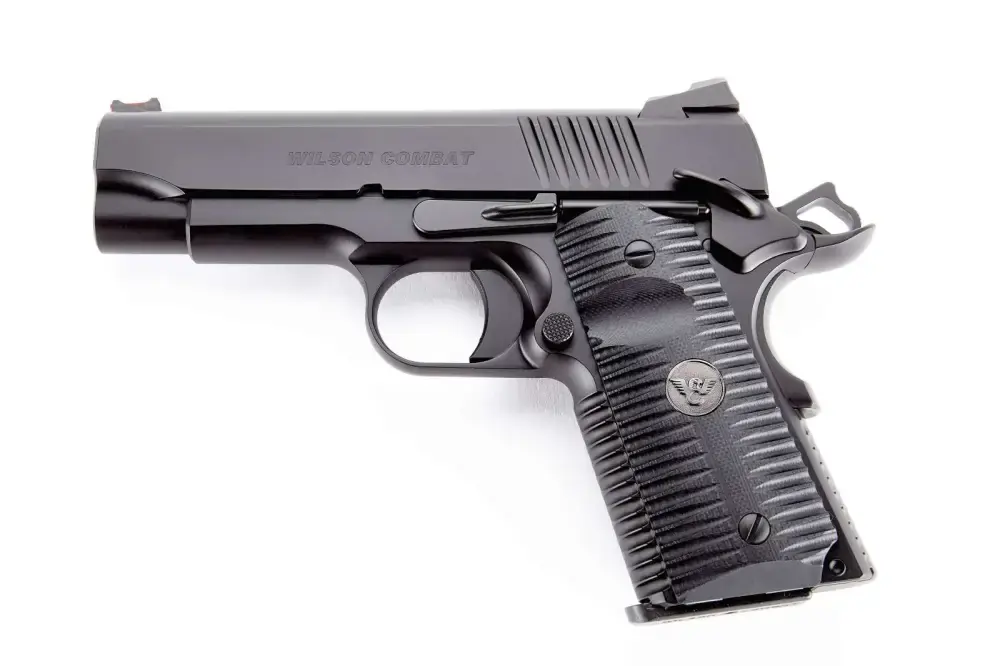 Wilson Combat ACPCP9 ACP Compact SAO 9mm Luger 4" 8+1 Black Armor-Tuff Carbon Steel Black G10 Eagle Claw Grip