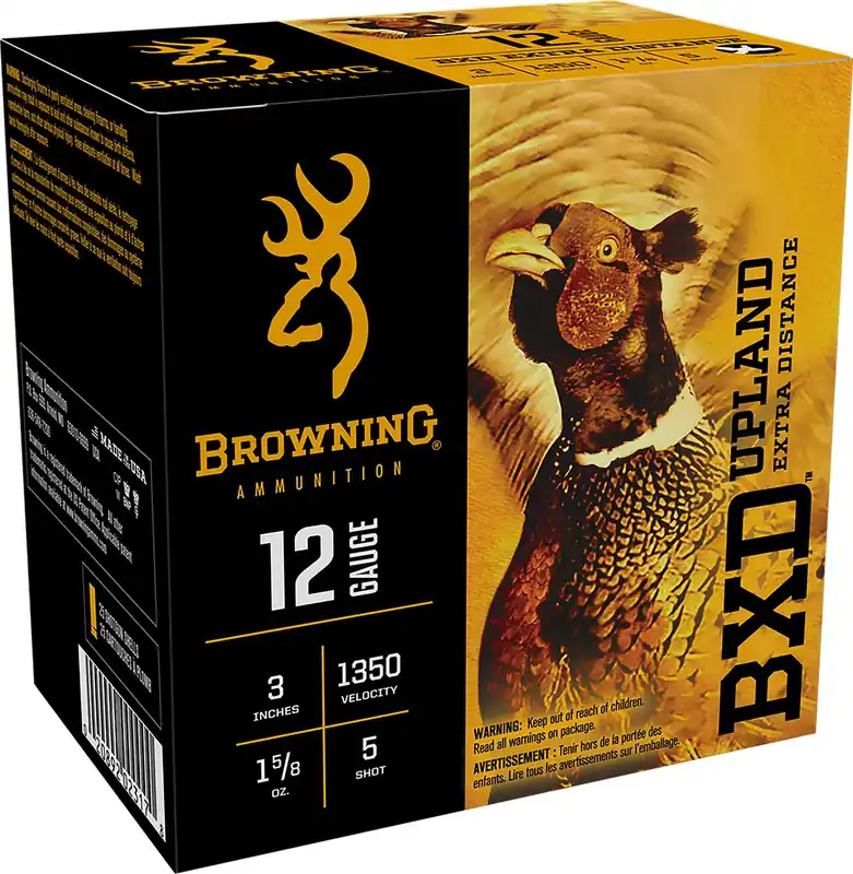 Browning Ammo B193511235 BXD Upland 12 Gauge 3 1 5/8 oz 5 Shot 25 Round Box