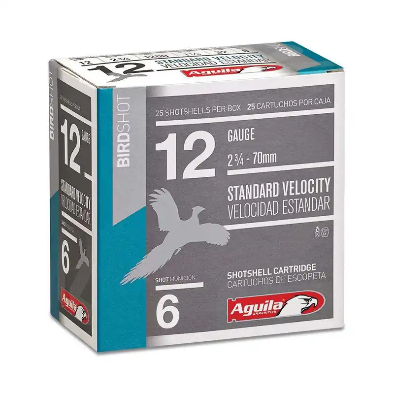 Aguila 1CHB1216 Field 12 Gauge 2.75 1 1/8 oz 6 Shot 25 Round Box