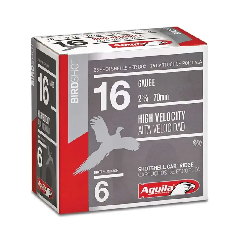 Aguila 1CHB1606 Field 16 Gauge 2.75 1 1/8 oz 6 Shot 25 Round Box