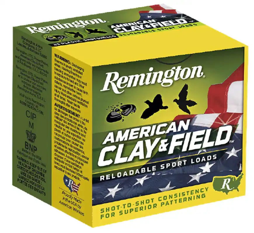 Remington Ammunition HT129 American Clay & Field Sport 12 Gauge 2.75 1 1/8 oz 9 Shot 25 Round Box