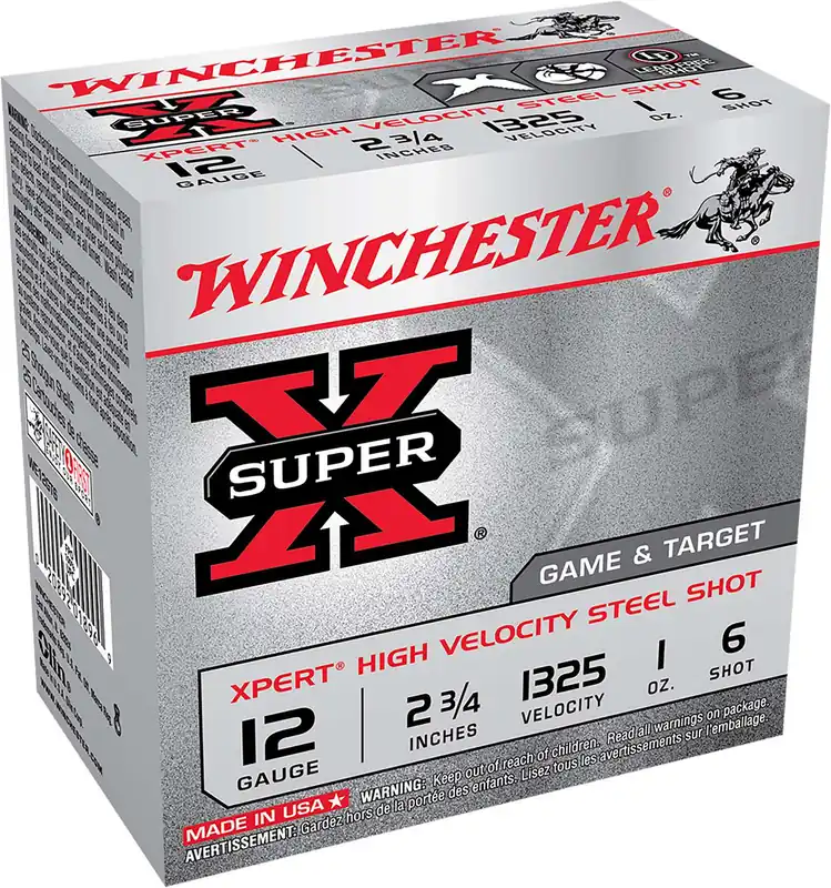 Winchester Ammo WE12GTVP6 Super X Xpert High Velocity 12 Gauge 2.75 1 oz 6 Shot 100 Round Box