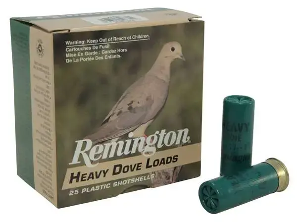 Remington Ammunition RHD1275 Heavy Dove Loads 12 Gauge 2.75 1 1/8 oz 7.5 Shot 25 Round Box