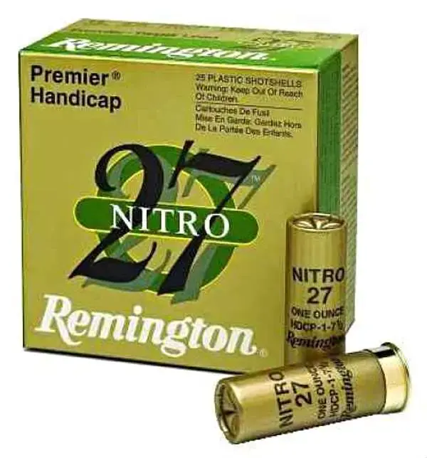 Remington Ammunition 20227 Premier Nitro 27 12 Gauge 2.75 1 oz 7.5 Shot 25 Round Box
