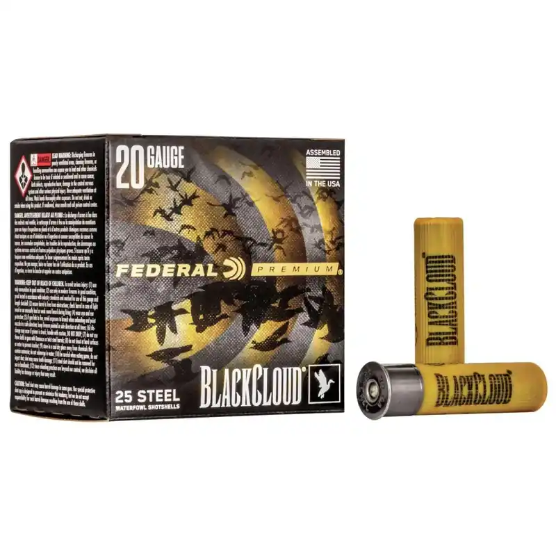 Federal PWBX2091 Black Cloud FS Steel 20 Gauge 3 1 oz 1 Shot 25 Round Box
