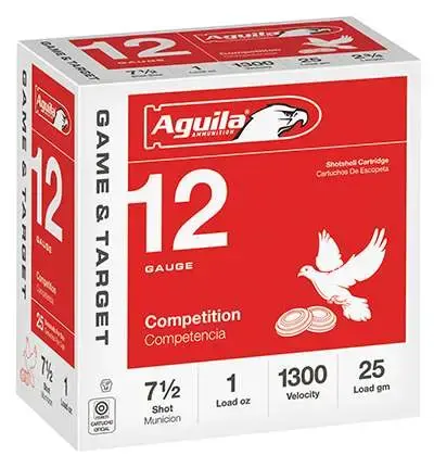 Aguila 1CHB1327 Competition 12 Gauge 2.75 1 oz 7.5 Shot 25 Round Box