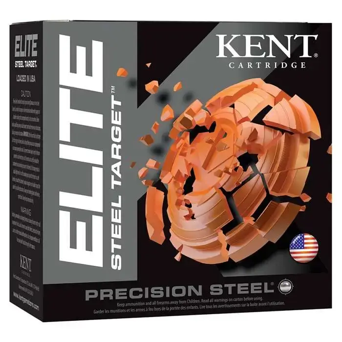 Kent Cartridge E12ST287 Elite Steel Target 12 Gauge 2.75 1 oz 7 Shot 25 Round Box