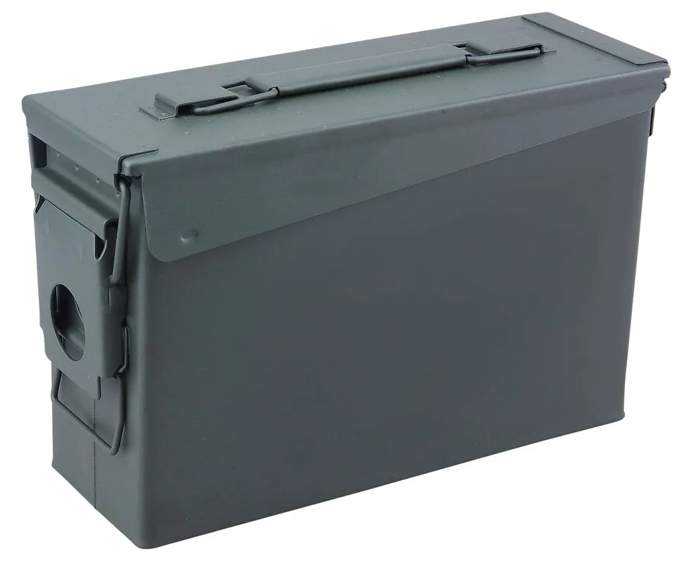 Reliant 10104 Ammo Can 30 Cal Green Metal 10.87" x 3.75" x 7" (Empty Can)
