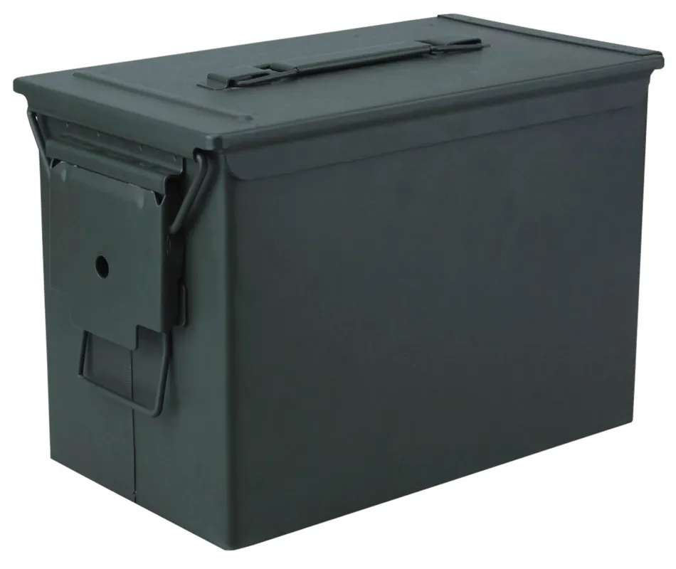 Reliant 10106 Fat Ammo Can 50 Cal Green Metal 12.87" x 7.25" x 9" (Empty Can)