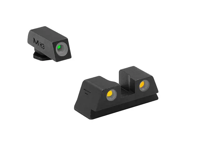 Meprolight USA ML10220O Tru-Dot Night Sight Set Compatible with Glock 42 Green w/Orange Outline Green Black