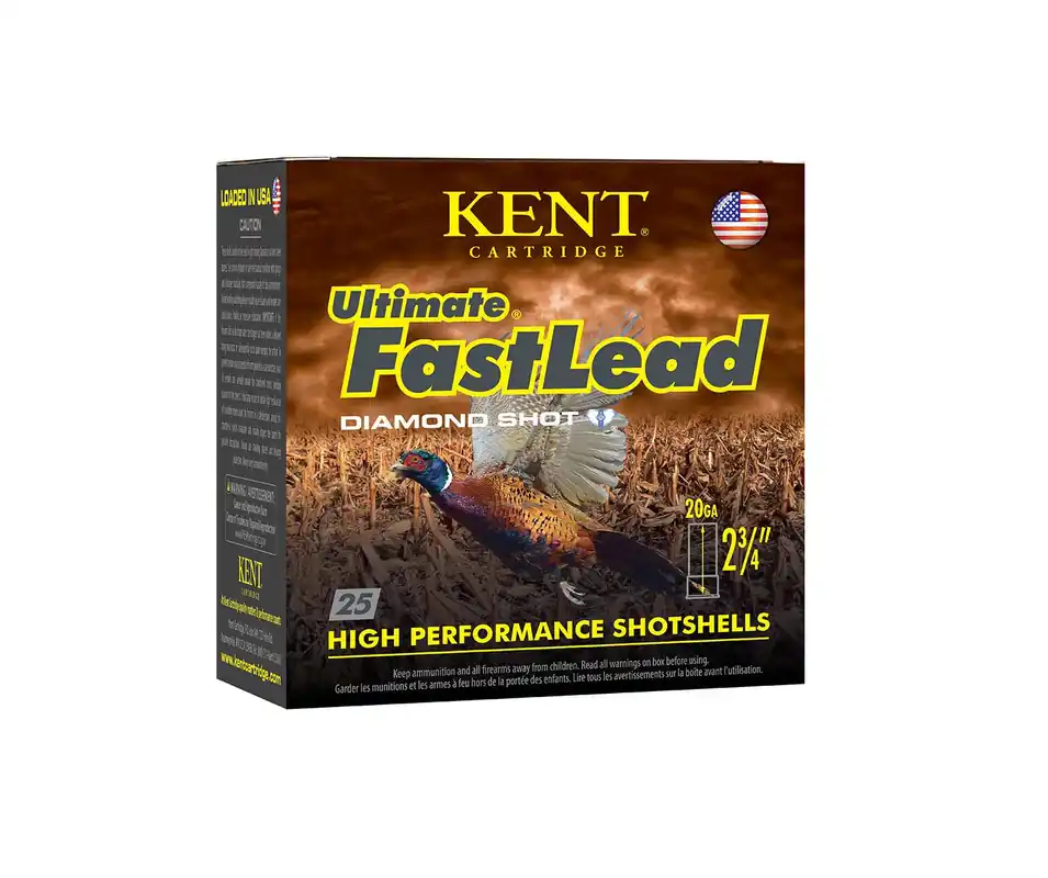 Kent Cartridge K202UFL2875 Ultimate Fast Lead 20 Gauge 2.75 1 oz 7.5 Shot 25 Round Box