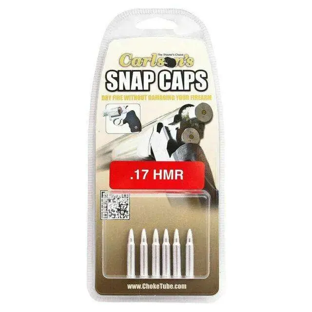 Carlsons 00048 Snap Cap 17 HMR Aluminum 6 Per Box
